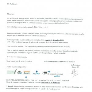 Cotisation 2026 individuelle