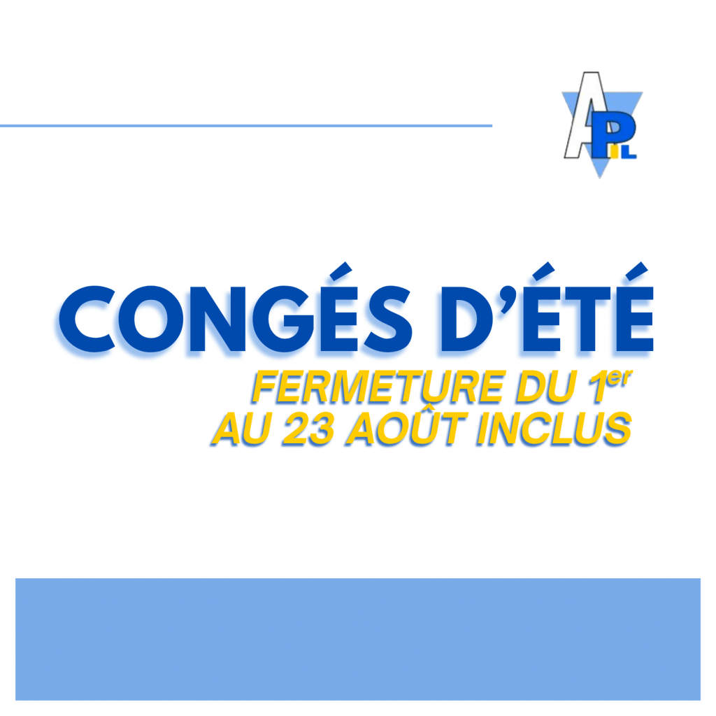 Congés d’été !